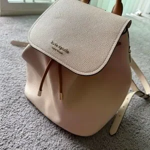 kate spade | Bags | Kate Spade Cream And Tan Backpack With  display picture 2